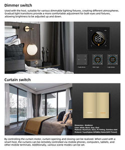 Interrupteur mural intelligent <span class=keywords><strong>Aqara</strong></span> Zigbee Apple HomeKit Google Assistant Contrôle vocal Pas de fil neutre requis pour la maison intelligente Appartement Bureau - Product Image 5