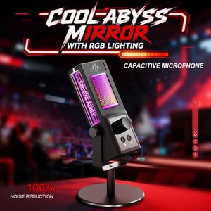 Micrófono de Condensador RGB Profesional para Juegos, 384KHz, Micrófono de Estudio Portátil con Soporte de Escritorio para PC, Streaming, Podcast y Grabación - Product Image 2
