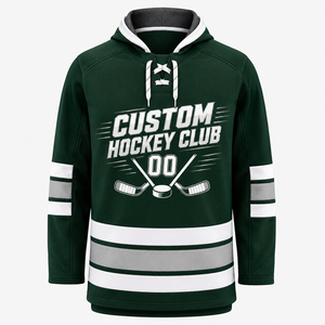 Sudadera con Capucha de Hockey Unisex con Cordones, Diseño Gráfico con Número de Club de Hockey, Ropa para el Día del Partido - Product Image 4
