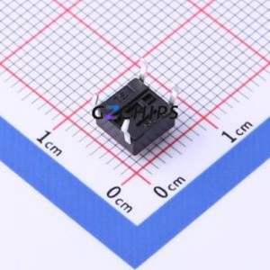 TSD001A04326A08 Tactile Switch Through hole Component (THT)-4P,6x6mm Switch Round Button 2.6N Through Hole 6mm - Product Image 2