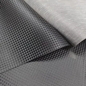 Stok PVC hitam kulit imitasi berbagai timbul PVC kulit sintetis untuk mobil motor penutup