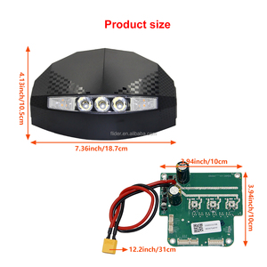 FLIDER Ensemble d'instruments avec écran LCD, carte mère et tableau de bord de contrôle de remplacement, 48V, ABS durable pour trottinette électrique Kukirin G3 - Product Image 6