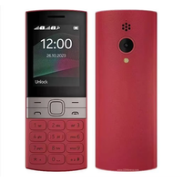 Teléfono Móvil Clásico 150 2023 Desbloqueado de Fábrica, Teclado GSM, Doble SIM, Pantalla TFT 2G, Teléfono con Funciones en Francés/Español/Alemán, Gran Venta