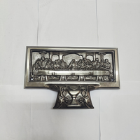 Quincaillerie pour cercueils : Ensemble de poignées d'angle en alliage de zinc pour cercueil, fournitures funéraires