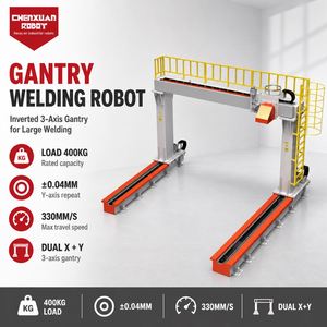 Robot de soudage à portique inversé robuste, système de portique à 3 axes de haute précision pour la soudure automatique de grandes pièces - Product Image 1