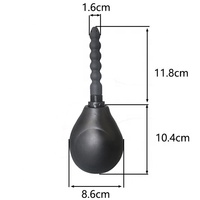 Pompe à lavement anti-reflux NZMAN avec embout en silicone flexible pour nettoyage du côlon, pulvérisateur de lavement pour hygiène féminine