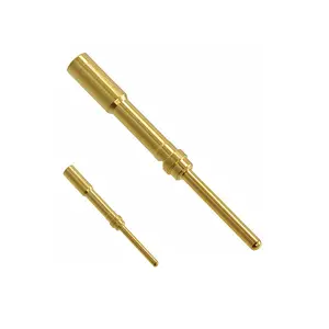 Custom Gold Pins Masculino Brass Crimping Terminal Cnc Serviço De Produção De Alumínio De Peças Pequenas para BNC Crimp Connectors