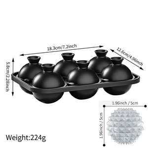 Hot Bán Buôn Thực Phẩm Cấp Dễ Dàng Phát Hành Silicone Sáu Liên Kết Kim Cương Hình Silicone Ice <span class=keywords><strong>Cube</strong></span> Khuôn Cho Whiskey Cocktail - Product Image 5