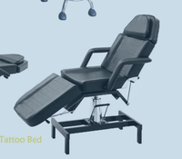 Fauteuil professionnel hydraulique YABA 2026 pour tatouage et piercing, réglable en hauteur, pour salon de beauté