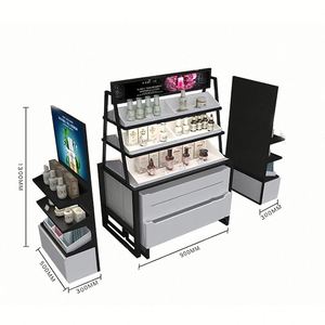 Présentoir cosmétique avec des luminaires de magasin de maquillage de beauté bon marché vitrine pour cosmétique - Product Image 6