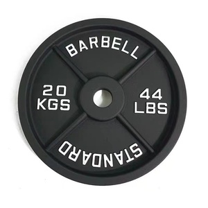 Placa de agarre de parachoques de entrenamiento de gimnasio comercial Agujero grande Alto elástico Cross-Border Tabletas de <span class=keywords><strong>pesas</strong></span> de acero coloridas para peso - Product Image 1