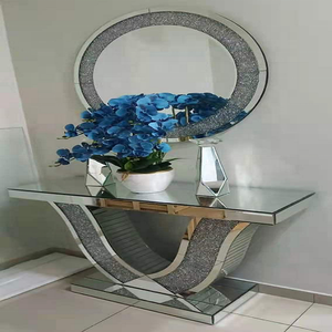 Table <span class=keywords><strong>Console</strong></span> octogonale <span class=keywords><strong>convertible</strong></span> du fabricant chinois Diamant Verre simple Couloir Appartement Atelier Blanchisserie - Product Image 3