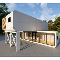 Contenedor prefabricado de diseño elegante, nuevo producto, cabina de manzana, pod de oficina