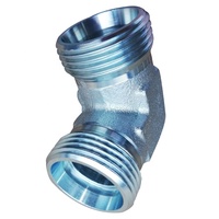 Adaptateur de tuyau hydraulique en acier au carbone, métrique à haute pression DIN 2353 Type de morsure, raccords de virone, 1 pièce