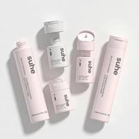 Botella de Plástico Vacía Personalizada para Cuidado de la Piel, para Loción Corporal, Tónico, Capacidad de 60 ml/240 ml, Forma de Cilindro, Suero para el Cuidado de la Piel, Mascarilla Facial