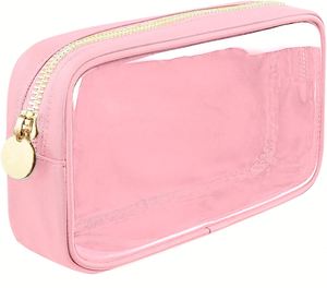 Bolsa de Maquillaje Portátil Grande, Resistente al Agua, para Mujer, Linda Bolsa de Aseo con Cierre de Cremallera, Logotipo Personalizado, Bolsa de Cosméticos de Malla - Product Image 3