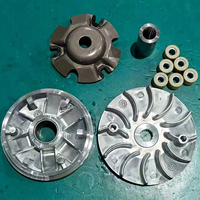 Kit Variateur GY6 125 avec Poulie Primaire 6 Pôles pour Scooter Chinois HT125T 9 125cc, Kit de Transmission CVT avec Galets 13g