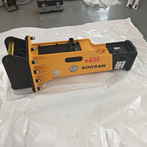 Martillo Hidráulico SOOSAN SB20 Tipo Caja, Cincel de 45 mm, Martillo de Demolición de Roca para Miniexcavadoras de 1.2-3 Toneladas y Minicargadoras - Product Image 1