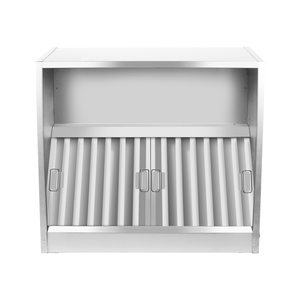 Hotte aspirante commerciale en acier inoxydable avec filtre anti-graisse, hotte murale pour restaurant - Product Image 2