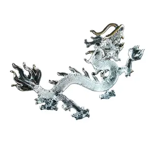 2023 New style customized fashional animal crystal ornaments Chinese dragon crystal gifts for office decoration