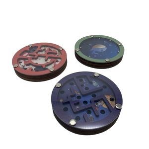 Jeu de <span class=keywords><strong>labyrinthe</strong></span> en bois double face <span class=keywords><strong>2</strong></span>-en-<span class=keywords><strong>1</strong></span> avec billes pour enfants - Product Image 2