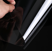 Rouleau de film PET transparent de 0,45 mm, plastique transparent, résistant aux hautes températures, brillant, emballage, impression, service de découpe sur mesure