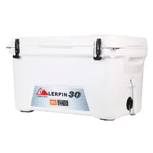 LERPIN-30L-A weiße Hochleistungs-Roto molded Hard Sided Coolers Camping Eisbox für Getränke hergestellt in China