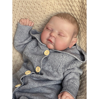 Poupée de pêche en silicone pour bébé, 49CM, corps doux, avec peau 3D, peinte à la main, jouets pour enfants