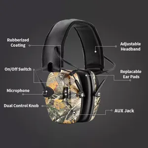 Ear Noise Noise Cancelling Automatic Electronic Ear Muff For Shooting