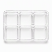 Plateau en feuille de PET transparente et recyclable pour produits de quincaillerie, emballage de présentation ultra-transparent, boîte sous vide transparente