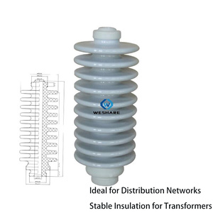 <span class=keywords><strong>Aislante</strong></span> de Porcelana Esmaltada en Gris con Alta Resistencia Dieléctrica para Líneas de Transmisión de Energía - Product Image 3