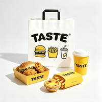 Boîtes d'emballage pour frites, personnalisables avec logo, pour poulet, hamburgers et plats à emporter, en carton, petites boîtes alimentaires de qualité professionnelle