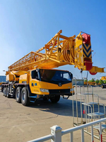 Grue de chantier à double alimentation QY130K8C, machine de levage largement utilisée dans le bâtiment