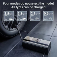 Compresseur d'air portable intelligent OGAS 12V avec affichage numérique, lampe de secours et batterie externe 6000 mAh pour voitures
