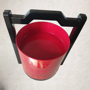 Retro Red Wooden Gift Box <b>Set</b> With Handle For Chinese New Year Wedding Candy Dried Fruit Storage 290mm High Exquisite Design - Product Image 3