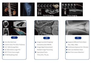 Penjualan langsung oleh produsen peralatan diagnostik dokter hewan peliharaan-CT Vet x-ray Sistem tomografi terkomputerisasi sinar kerucut untuk pemilik hewan peliharaan - Product Image 4