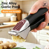 Zware uitvoering knoflookpers van zinklegering, professionele peller, crusher, keukenhulp, food grade, handmatige gemberpers, multifunctioneel