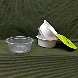 76mm 95ML 3oz Desechable PP Vaso de plástico vacío para mantequilla de maní Vaso de yogur - Product Image 4