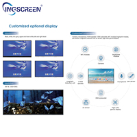INGSCREEN Tableau blanc interactif portable personnalisé avec caméra IA intégrée et écran tactile magnétique pour l'apprentissage collaboratif