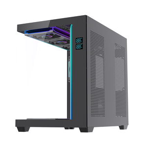 Lovingcool OEM <span class=keywords><strong>PC</strong></span> boîtier ordinateur boîtier <span class=keywords><strong>PC</strong></span> armoire USB3.0 verre trempé ATX étuis jeu tours complètes avec affichage à écran numérique - Product Image 5