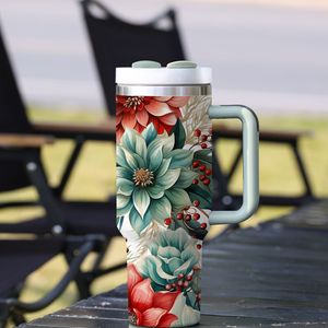 Stainless Steel Insulated <b>Mug</b> 40oz With Handle <b>Large</b> Capacity Travel Coffee Cup For Car Office Outdoor Gift - Product Image 3