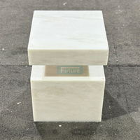 Table d'appoint en marbre naturel de luxe moderne, personnalisée en usine, pour la maison, le salon, meubles durables