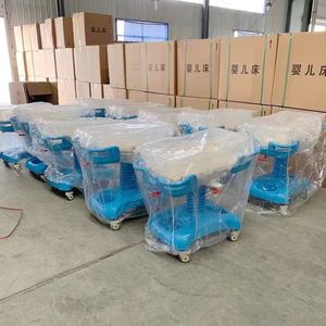 ABS Säuglings- und Neugeborenen-Babywagen Kinder-Mobilwagen Kinderwagen PRAM Transferwagen mit Rädern für Krankenhäuser - Product Image 4