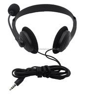 Auriculares con Cable de Alta Calidad, Auriculares para Centro de Llamadas, Auriculares de Oficina con Micrófono con Botón de Control para Enseñanza, Juegos y Aprendizaje