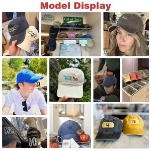 Custom Logo 6-Panel Baseball Cap Sporty American Style with Embroidery Design Vintage Dad <strong>Hat</strong> with Printed Pattern - Product Image 3