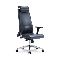 Best-seller Chaise de bureau en cuir PU multifonctionnelle Chaise de bureau exécutive noire ergonomique