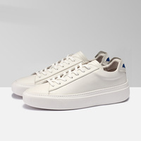 Chaussures de marche personnalisées respirantes antidérapantes en cuir véritable à semelle épaisse, style printemps-été-automne, tendance mode