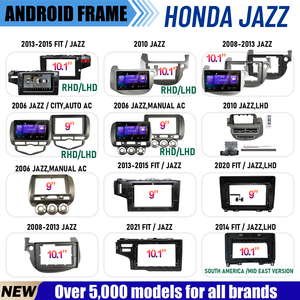Marco de radio para coche compatible con HONDA JAZZ, kits de panel de salpicadero, marco de salpicadero, marco para Android para coche, marco para radio de coche - Product Image 1