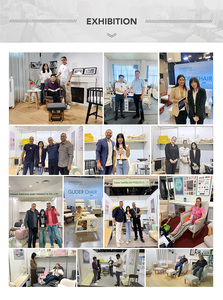 เก้าอี้โยกไม้แข็งสำหรับผู้ใหญ่, เก้าอี้พักผ่อนแบบปรับเอนได้สำหรับบ้านสำนักงานและห้องนั่งเล่น - Product Image 6