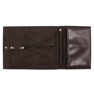 Bolsa de joyería de cuero PU, bolsa para guardar joyas, bolsa de almacenamiento para anillos y pendientes, bolsa de cosméticos plegable de gran capacidad, caja de joyería - Product Image 5